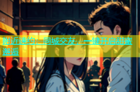 附近速约：同城交友，一键开启甜蜜邂逅