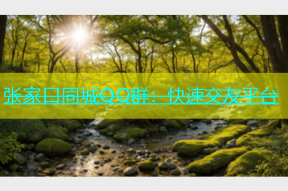 张家口同城QQ群：快速交友平台