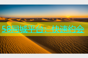 58同城平台：快速约会