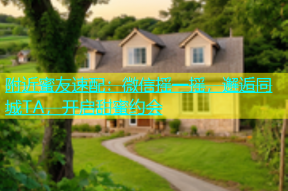 附近蜜友速配：微信摇一摇，邂逅同城TA，开启甜蜜约会