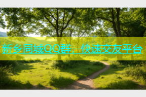 新乡同城QQ群，快速交友平台