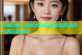 同城约会：福州平台助你轻松找到志同道合的朋友