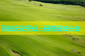 同城交友平台，随时随地约会