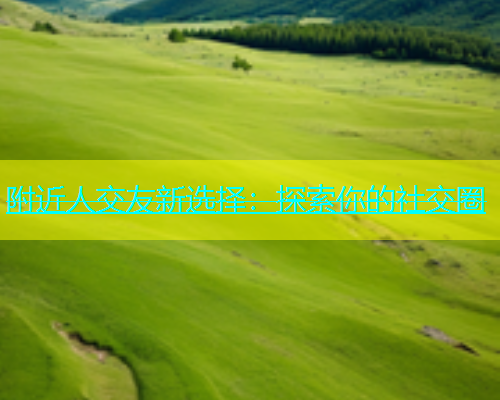 附近人交友新选择：探索你的社交圈  第2张