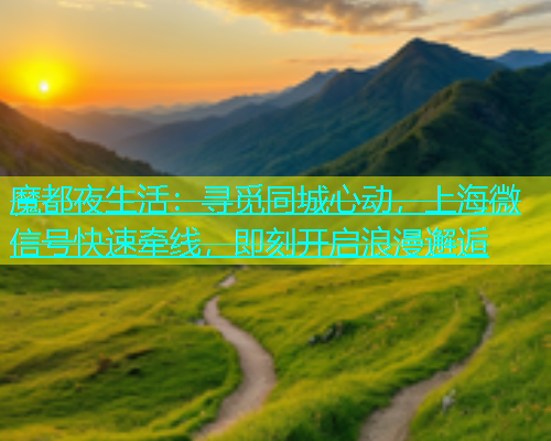 魔都夜生活：寻觅同城心动，上海微信号快速牵线，即刻开启浪漫邂逅  第1张