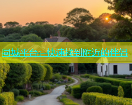 同城平台：快速找到附近的伴侣  第1张