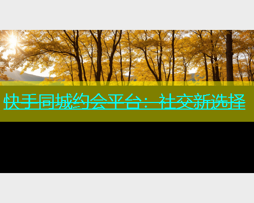 快手同城约会平台：社交新选择  第1张